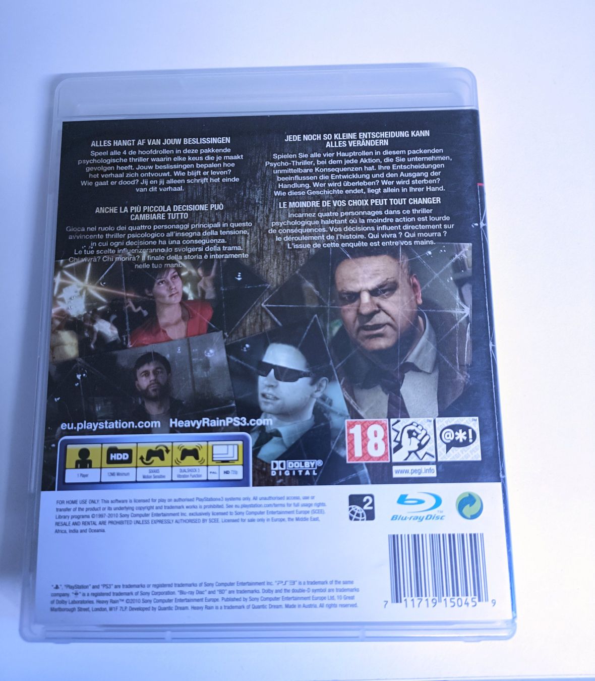 Sony Jeux: Heavy Rain | PS3 – D'occasion à Köniz par Gamecollect 2