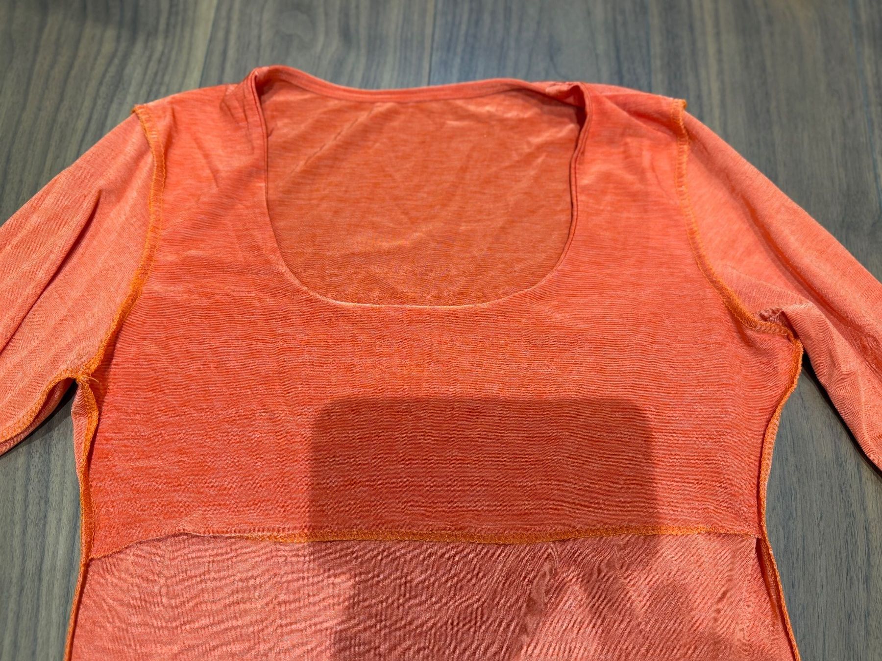 Camicette: Damenshirt orange GR 3 – Usato da Egg b. Zürich venduto da Nathalie14 4