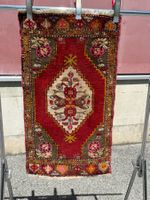 sehr alter Yastik Anatolia Teppich 82x48cm geknüpft sauber