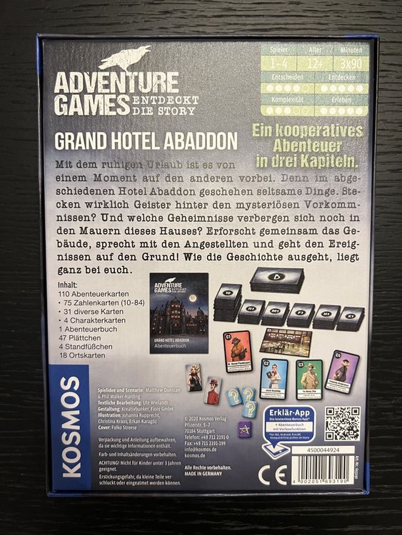Adventure Games Kosmos - Grand Hotel Abaddon 2