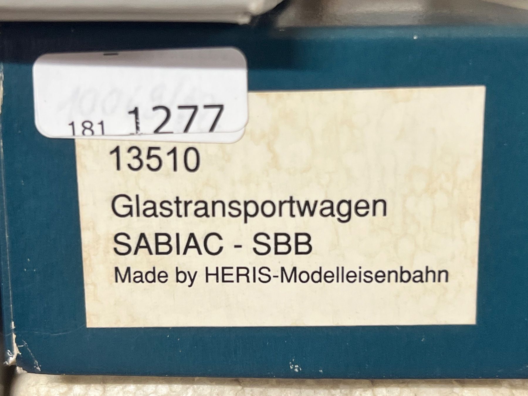 Modellini di ferrovie: Heris H0 Glastransportwagen SBB – Usato da Geroldswil venduto da TopTrain54 7