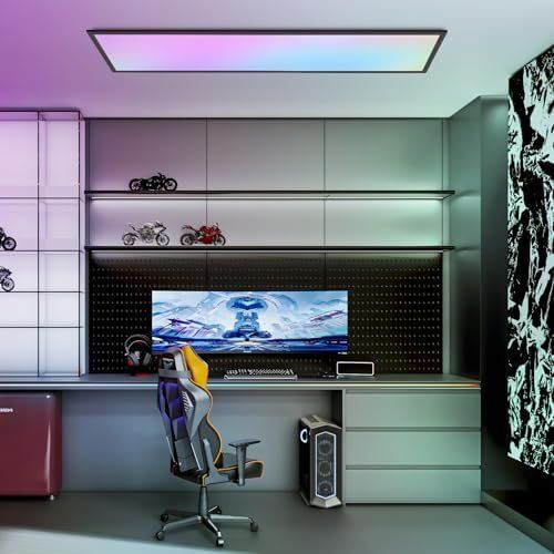 Lustres & lampes de plafonds: LED Panel Dimmbar Deckenleuchte RGB Farbwechsel Deckenpanel – Neuf avec emballage d'origine à Hundwil par pak_b5sl 2