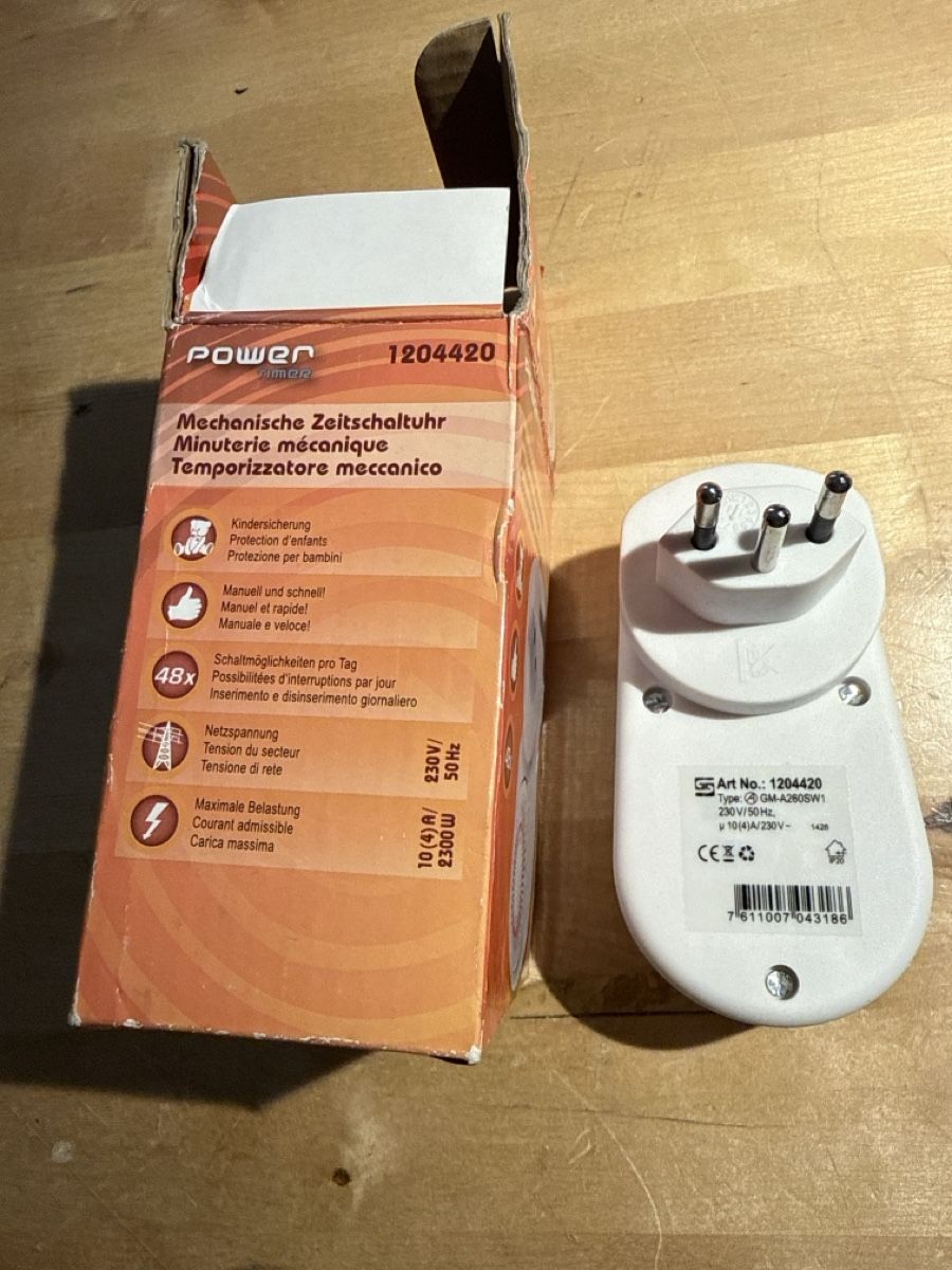 Fiches d'alim.: Power Mechanical Timer 1204420 – Neuf avec emballage d'origine à Chêne-Bougeries par Seetooyoo 1