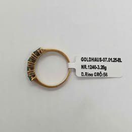 Ringe: Echt 18K Gold - Brilliant, Smaragd Ring – Gebraucht aus Luzern von Luzern-Goldhaus 3