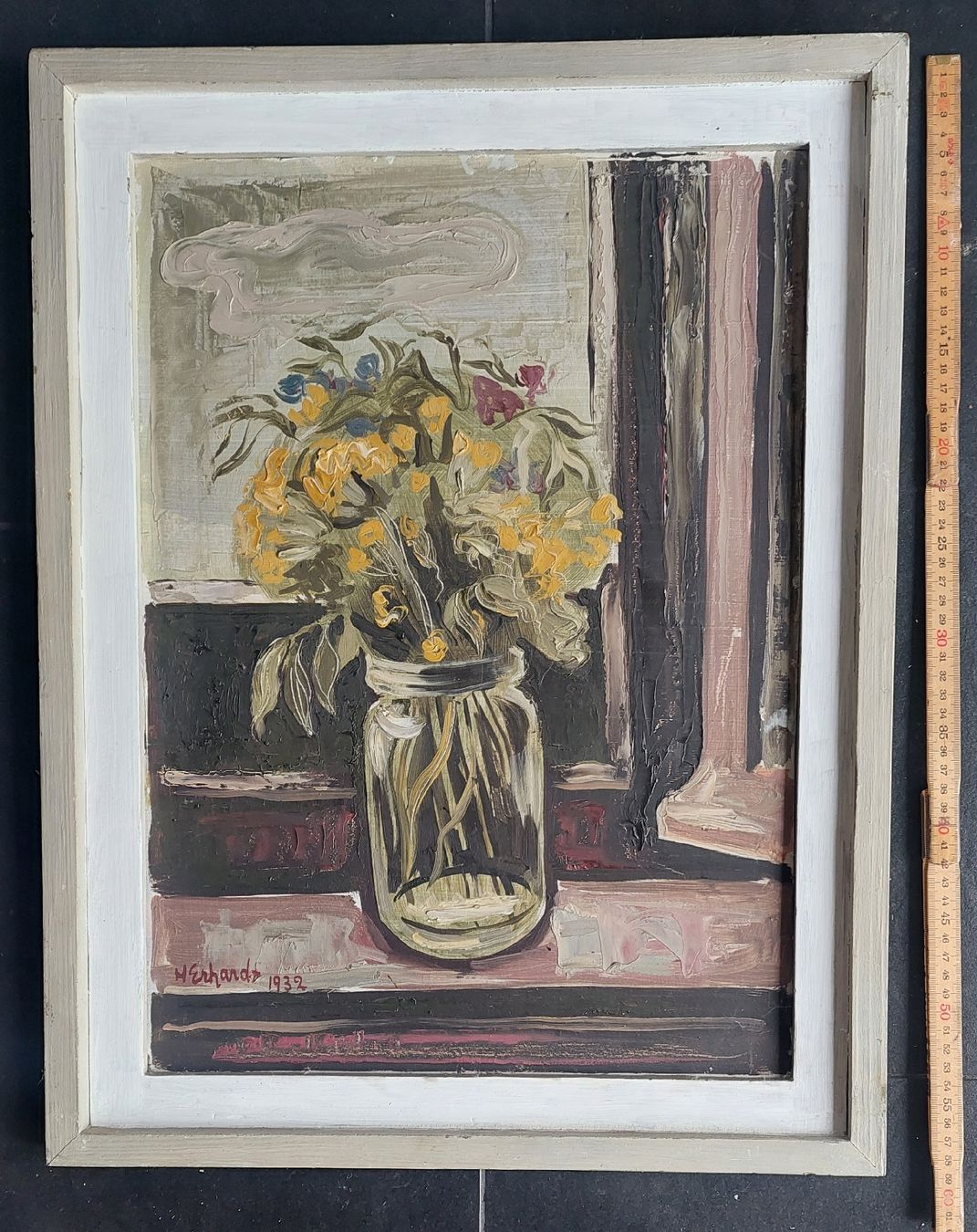 Gemälde: Hans Erhardt, Ölbild 1932 auf Holz gemalt – Gebraucht aus Zürich von Cortin 2