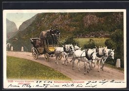 Schweizerische Gebirgspost, Postkutsche 