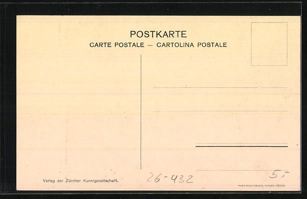 Cartoline postali: Albert Welti: Lebensabend, Alter Mann am – Usato da Berlin venduto da bartko-reher 1
