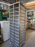 Chromstahl-Regal mit 2x12 Tabletts  ##124