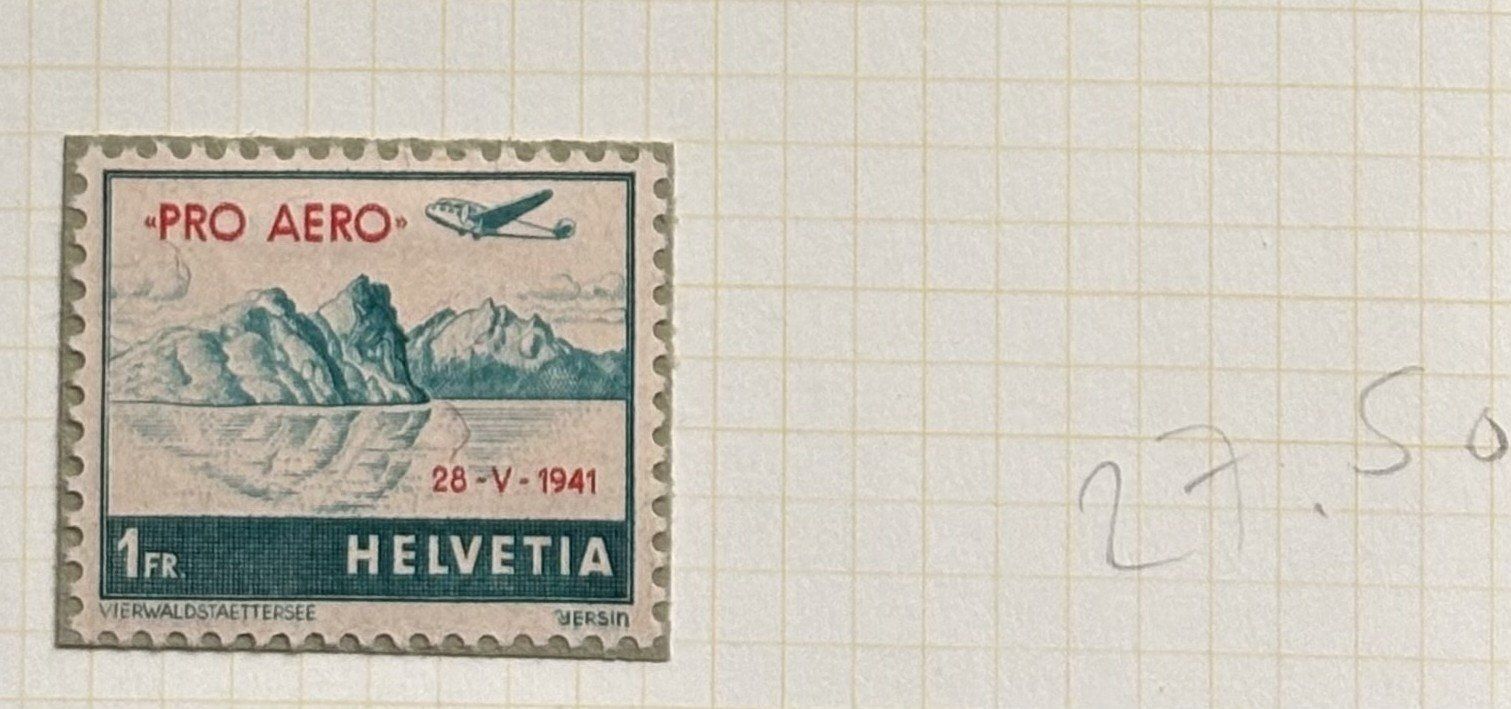 Tutti i francobolli: FLUGPOST BRIEFMARKEN – Usato da Ostermundigen venduto da Heavenmaus75 4