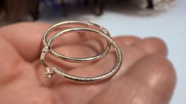 Feine Creolen aus 925er Sterlingsilber