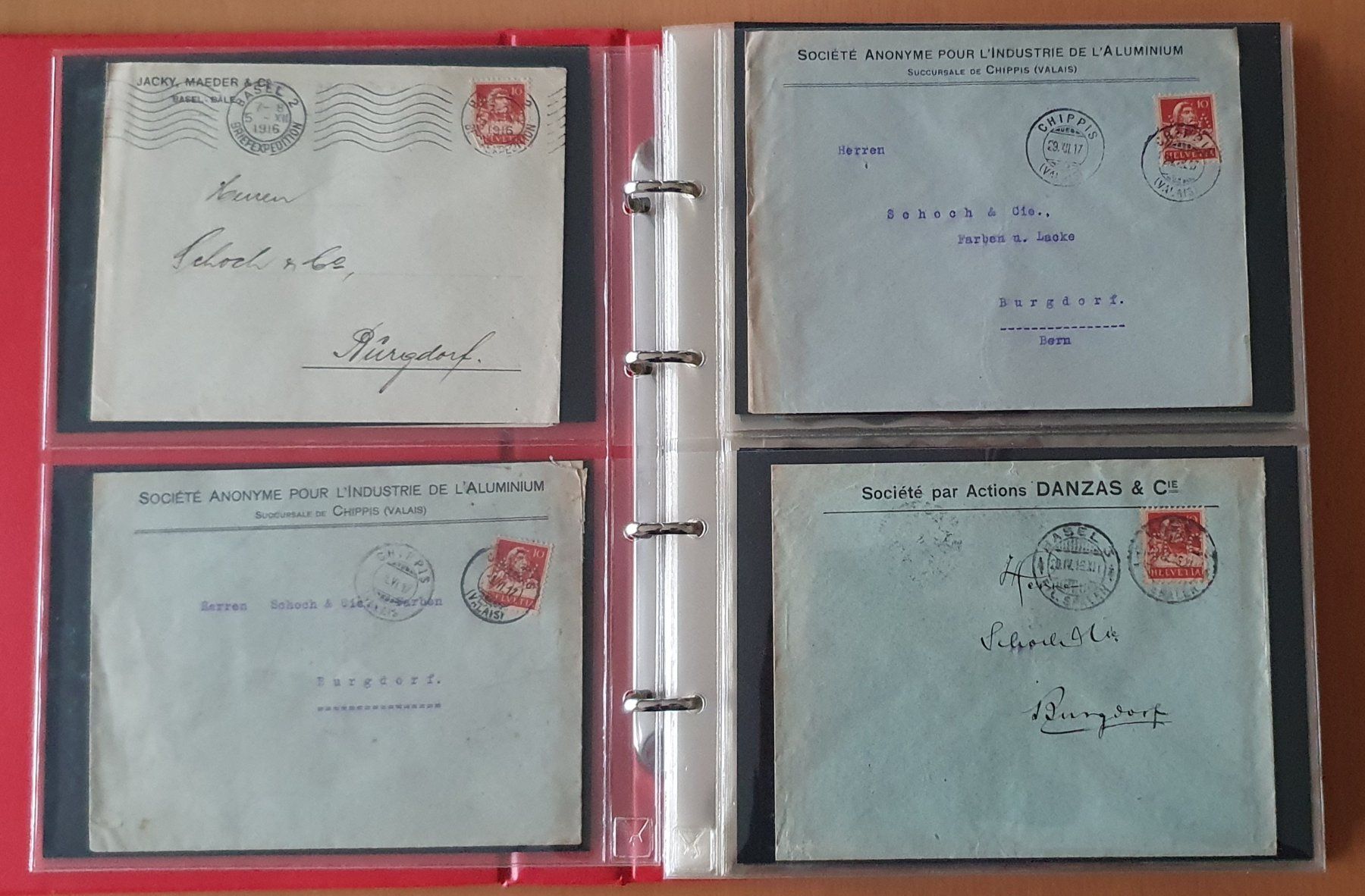 Tutti i francobolli: 85 Perfin Briefe im Album – Usato da Kreuzlingen venduto da Rschweiz1 1