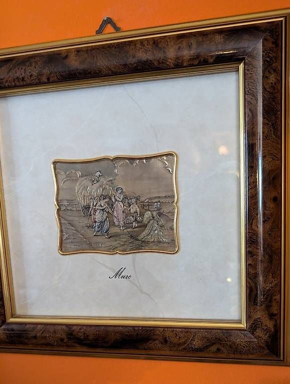 Dipinti: Gerahmtes Wandbild Mure mit Metallszene – Usato da Ascona venduto da ArtRomantica 1