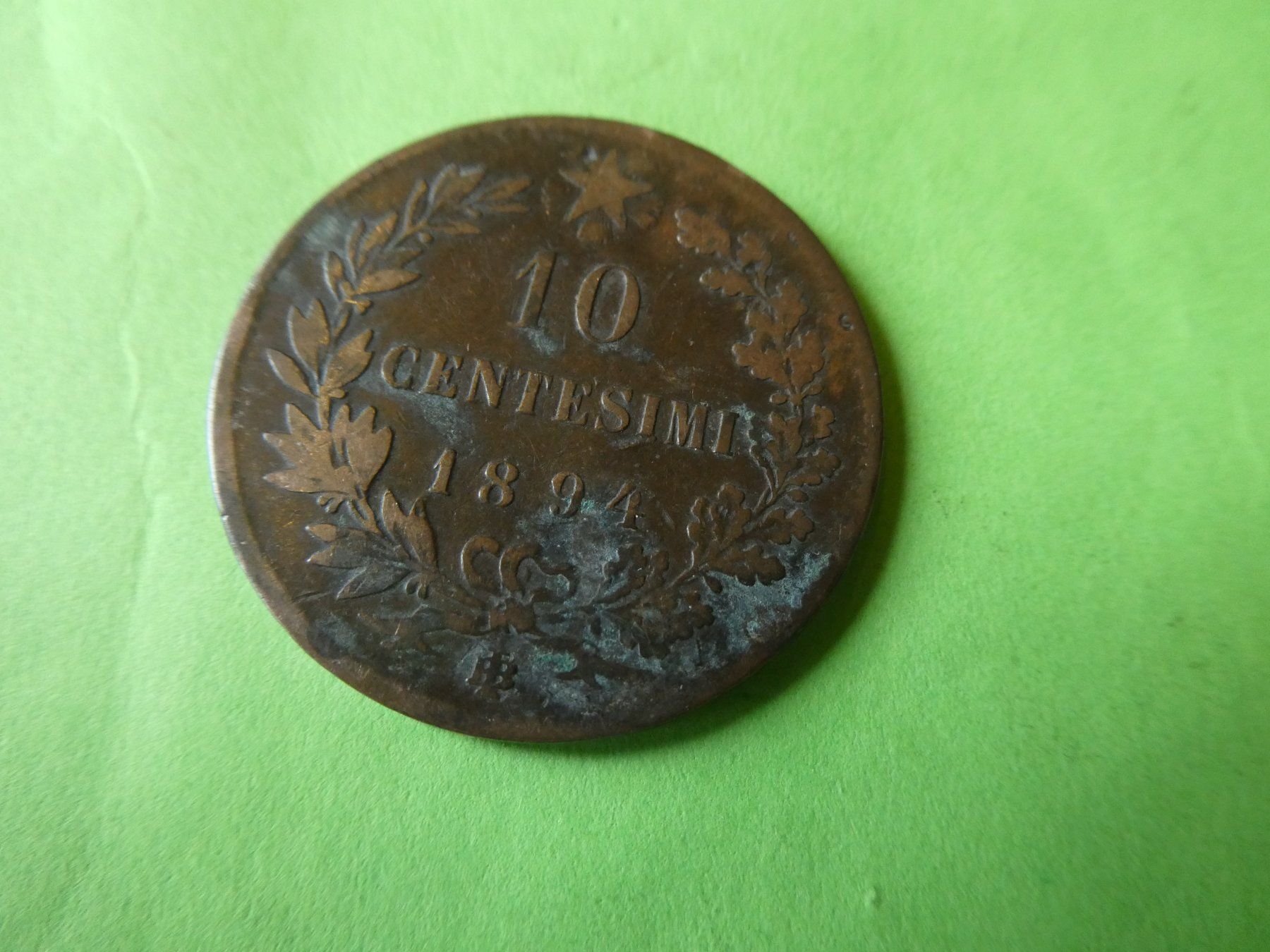 Tutti le monete: Italien 1894, 10 Centesimi – Usato da Hinterforst venduto da Rohusri 1