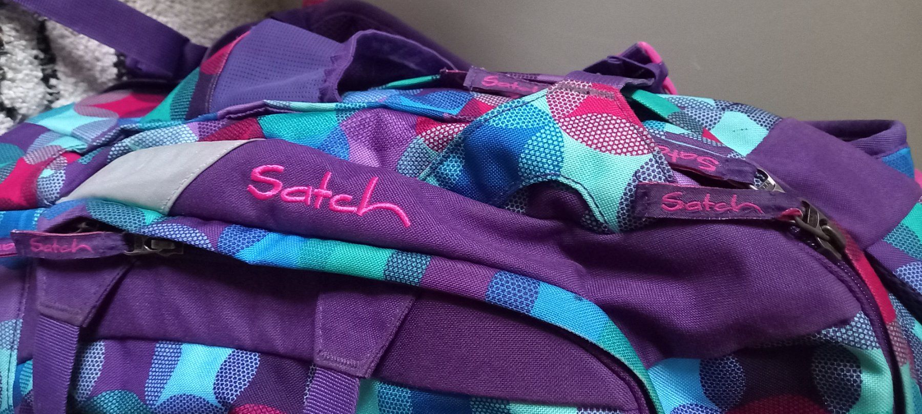 Satch Borse & Zaini: Schulrucksack Satch bunter Print **wie Neue – Usato da regensdorf venduto da nacobra 1