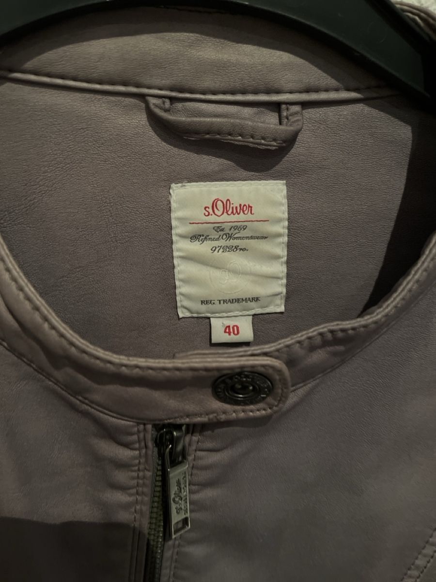 S.Oliver Jacken: s.Oliver Lederjacke mit Farbverlauf Grösse 40 – Gebraucht aus Diepoldsau von Sonne14 2