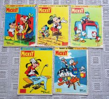 5 x Le journal de Mickey, N° 611, 612, 613, 614, 615, 1964