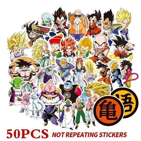 Sticker: 50 Sticker Dragonball Z – Nuovo e nell'imballaggio originale da Walenstadt venduto da emynmuil1