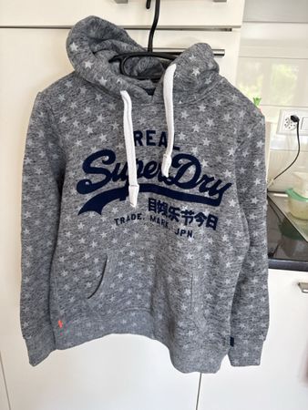Superdry Kapuzenpulli Sterne Grösse 40 Grau CHF, Top Zu