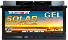 Electronicx Solarbatterie 12V 110AH