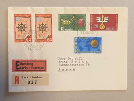 316-319, FDC mit Insel Atlantis, selten