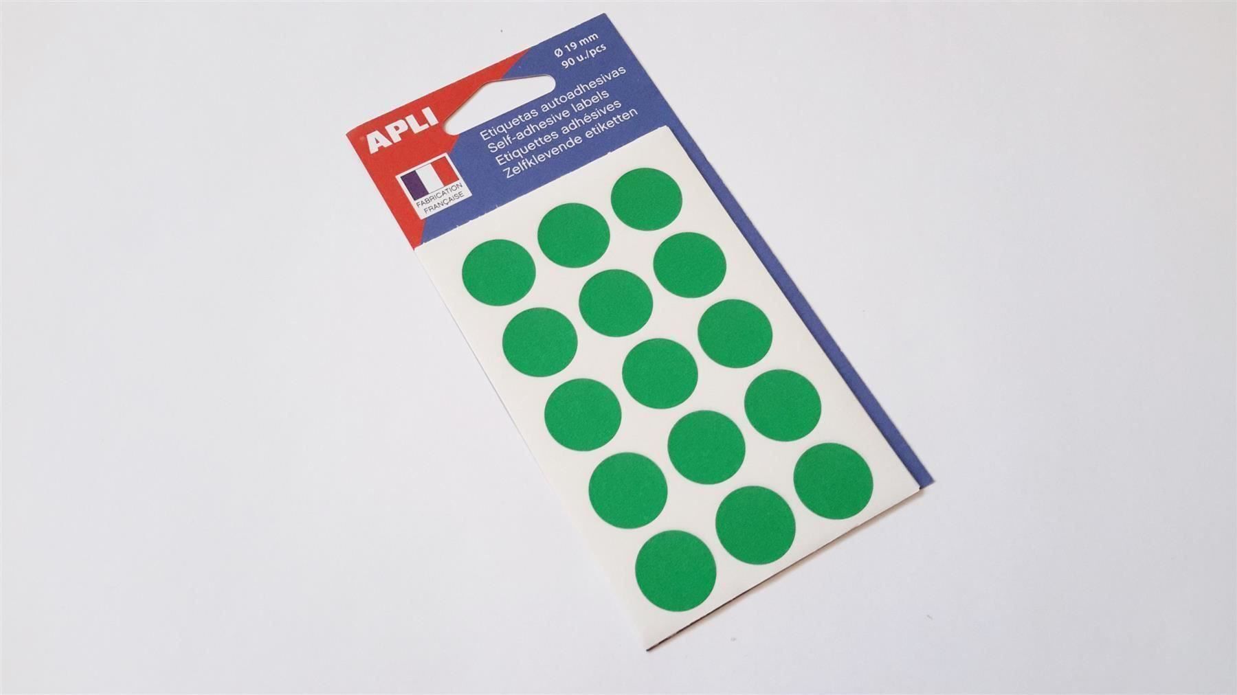Sticker: Markierungspunkte, grün, 19mm, 90 Stück – Nuovo e nell'imballaggio originale da St. Gallen venduto da cointec 1