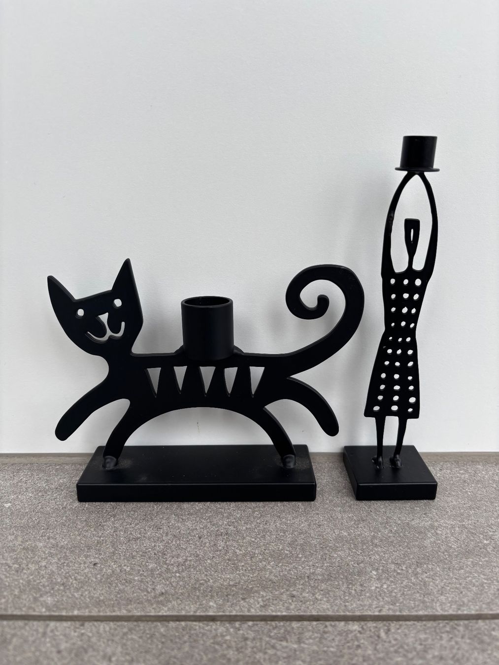 Portacandele: Set of TWO Swedish Bengt & Lotta iron candlesticks – Usato da Steinhausen venduto da ChromeVintage 4