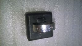 RING EDELSTHAL,,,SILBER FARBE,,,GLANZIG