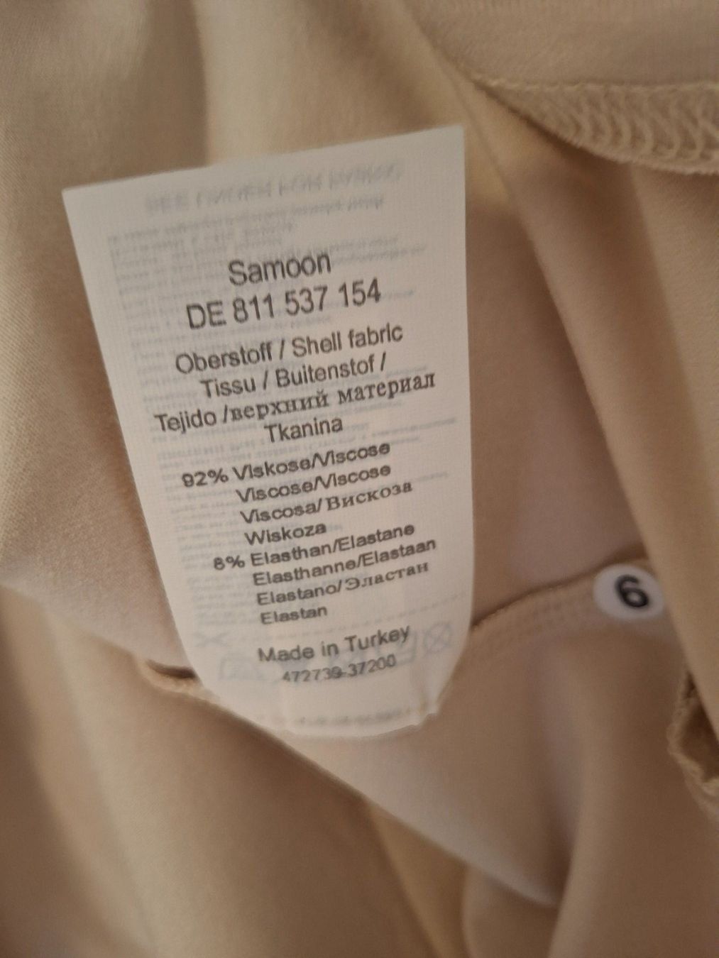 Top: SAMOON Top Beige Grösse 52 – Nuovo (secondo la descrizione) da WALTERSWIL SO venduto da thb_ybm8 3