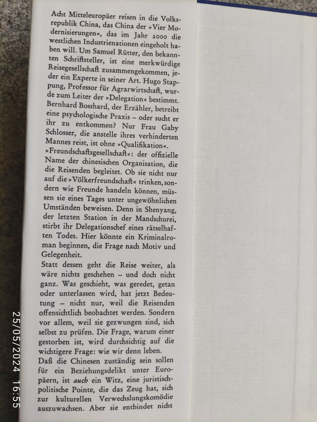 Bücher: Adolf Muschg Baiyun oder Die Freundschaftsgesellschaft – Gebraucht aus Basel von Alacant 2