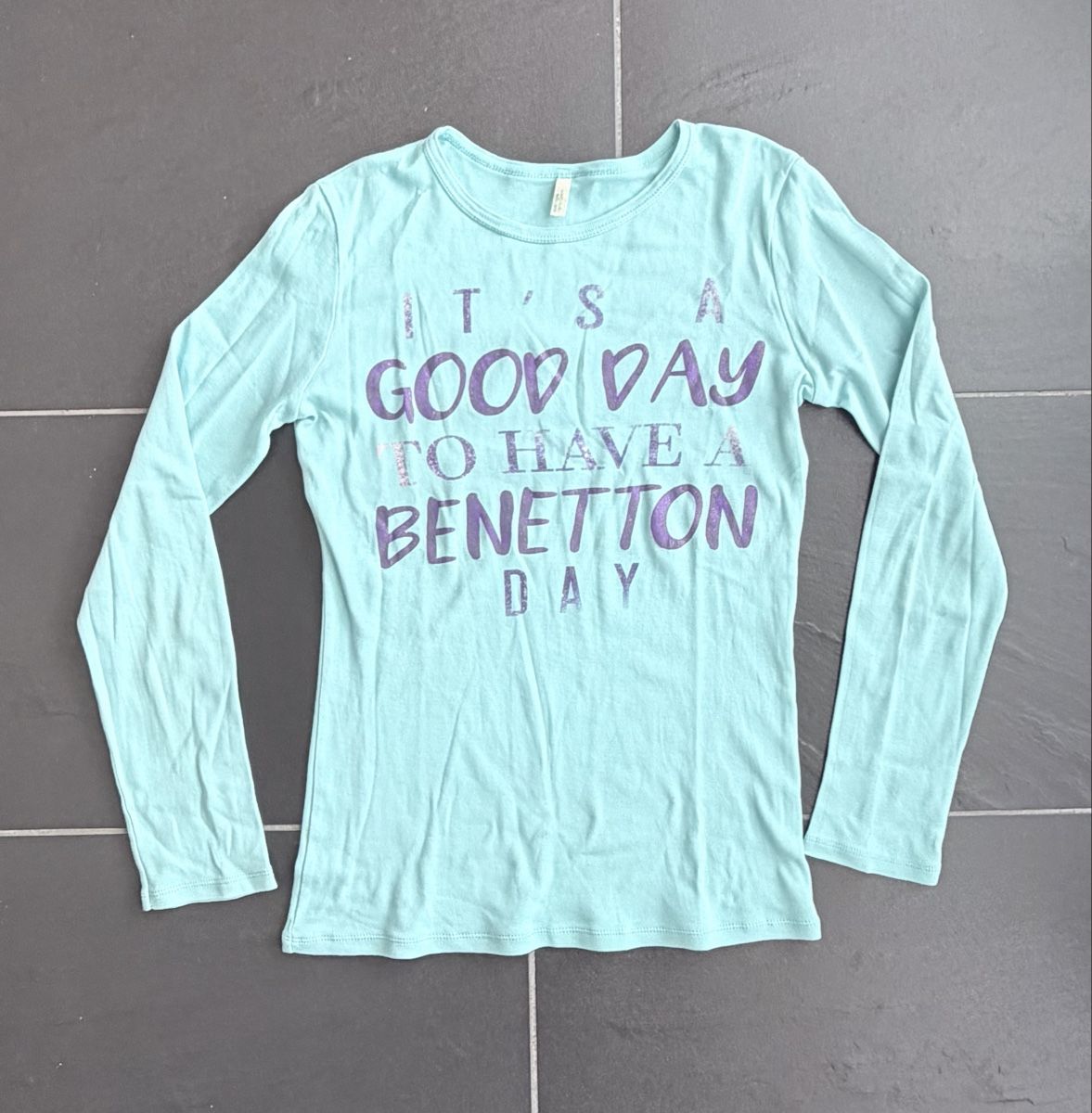 Benetton Maglioni & Felpe: Shirt BENETTON, Gr. 158, Türkis – Usato da Embrach venduto da cohazo