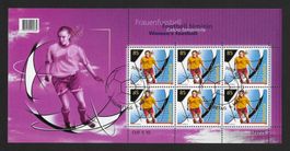 2007: Frauenfussball Kleinbogen zu 6 Marken Nr.1228 ET