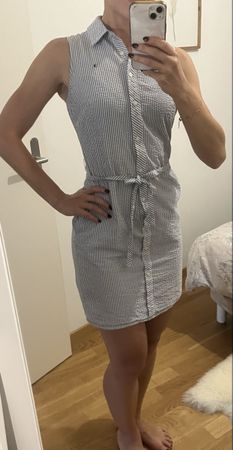 Tommy Hilfiger Seersucker Shirt Dress Size 2/XS