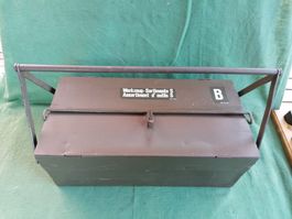 Werkzeugkiste Armee, Metall, Vintage, Top Zustand!