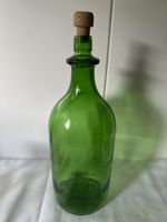 Grosse grüne Glasflasche Weinflasche Deko 3,3 Liter 