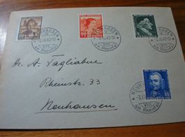 Satzbrief Juventute 1941, sauber o, Neuhausen  am Rheinfall