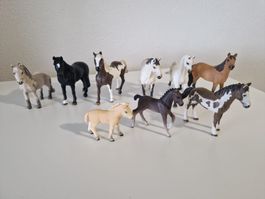 Schleich Pferde Konvolut mit Fohlen