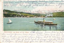 Zürich - Zürichsee Litho + 1906