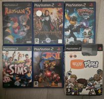 6 Playstation 2 - Sims, Jak, Ratchet, Eye Toy, Lotr, rayman