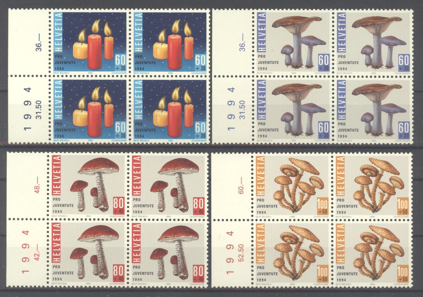 Tutti i francobolli: 1994, Pro Juventute, Viererblöcke ** – Usato da Willisau venduto da Vollstempel