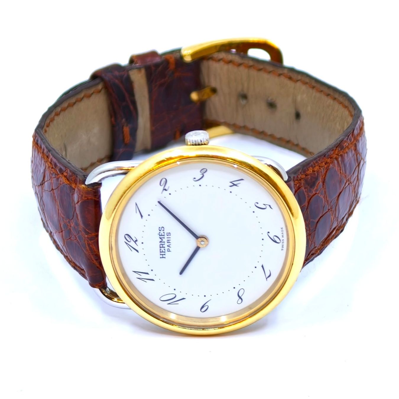 Hermès Orologi: Hermès Arceau Vintage Two Tone – Usato da Montreux venduto da CashPay_Montreux 3