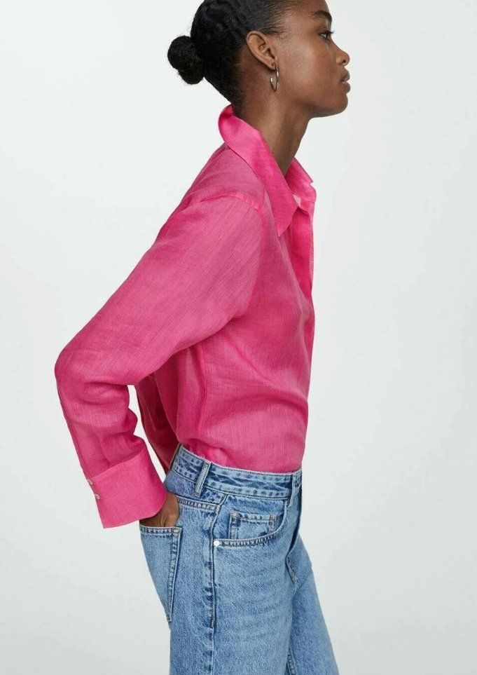 Mango Camicette: MANGO Hemd aus 100% Ramie Bluse Hemdbluse 59.90 – Nuovo e nell'imballaggio originale da Rotkreuz venduto da beltraum 4