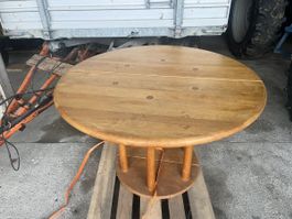 Holztisch, Durchmesser 120/ 220 cm, Top Zustand!