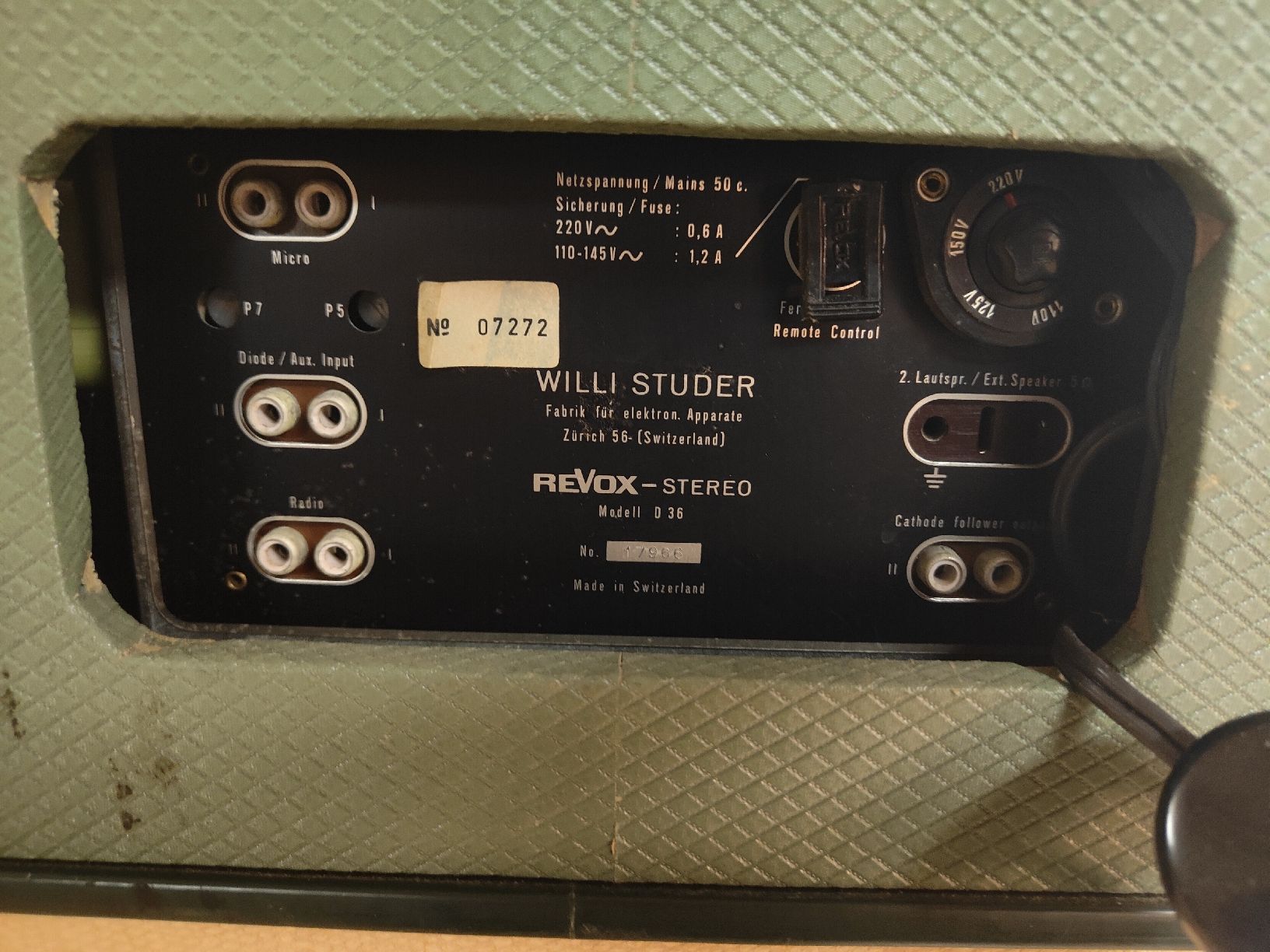 Revox Apparecchi a nastro: REVOX D36 Tonbandgerät – Usato da Bichelsee venduto da Sacoche1932 4