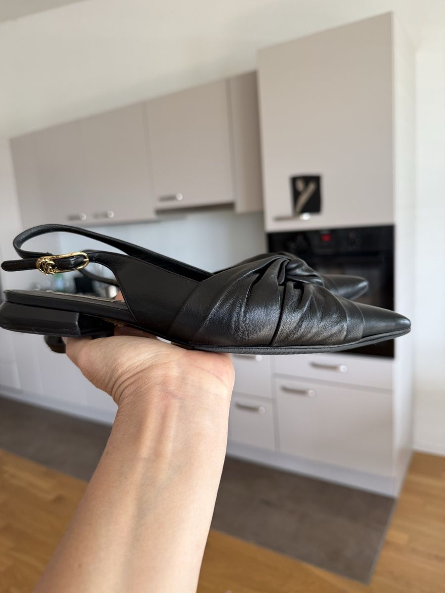 Roberto Cavalli Damenschuhe: Roberto Cavalli Black Leather Slingbacks, Size 37! – Gebraucht aus Zürich von gracieteS 7