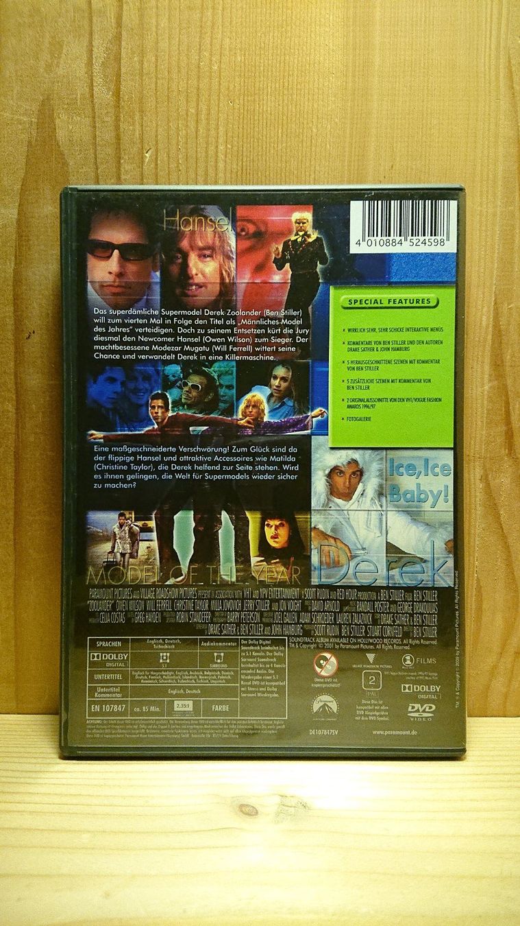 Tutti i DVDs: ZOOLANDER DVD mit Ben Stiller – Usato da Wilderswil venduto da Exebub 1