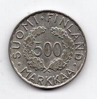 (422) Finnland, 500 Markkaa, 1952, Olympiade, vz, Silber