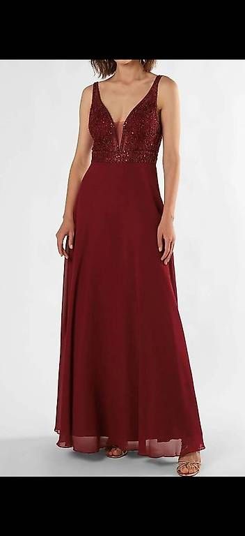 Vestiti: Abendkleid, Ballkleid, bordeaux - Loana – Usato da Goldach venduto da Kaktus1984 3