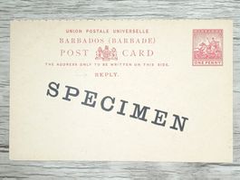 TR102 Carte Postale + Timbre Barbados  / Specimen