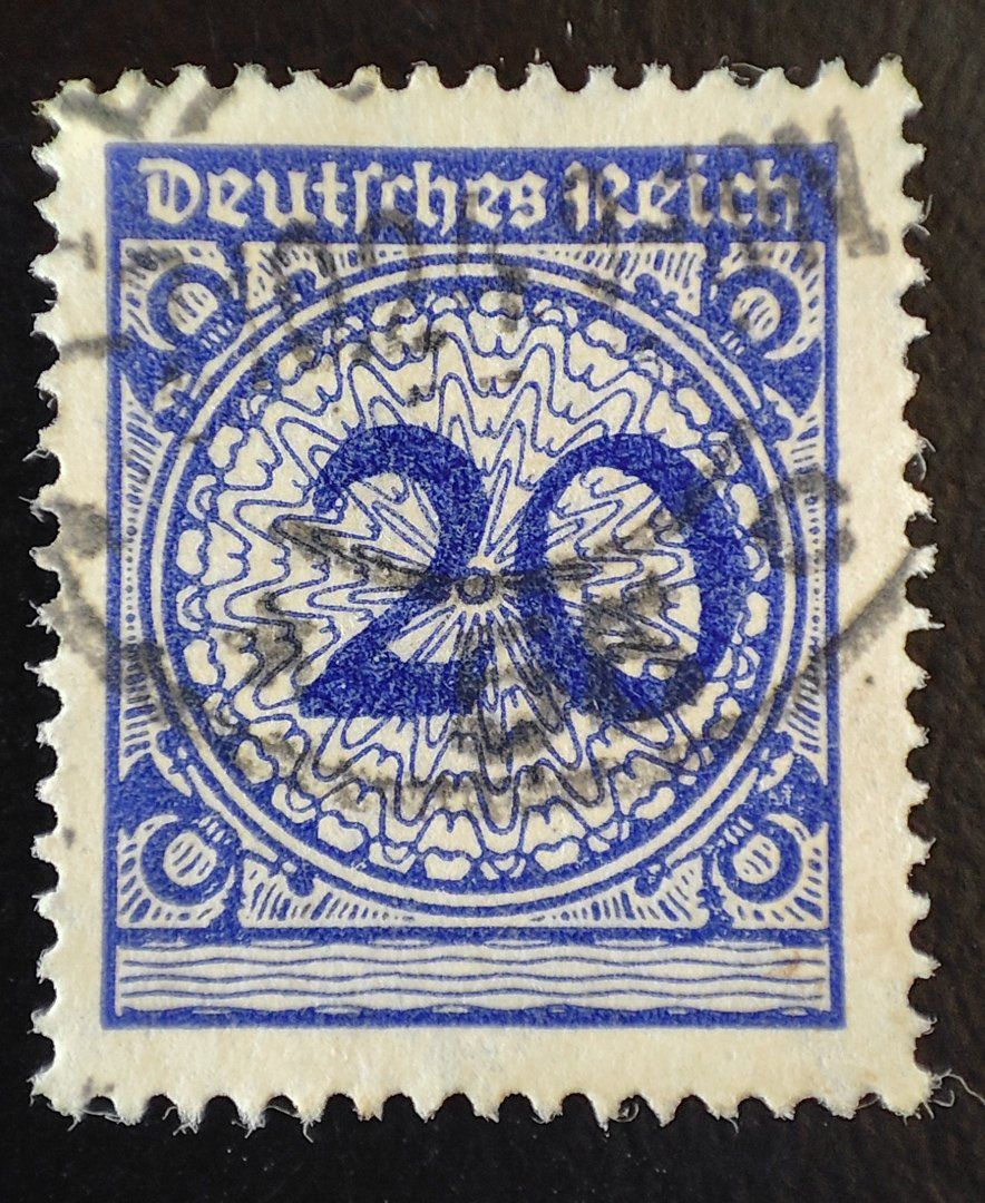Alle Briefmarken: Briefmarke Deutsches Reich 1923 – Gebraucht aus Lenzburg von Dani_Lenzburg