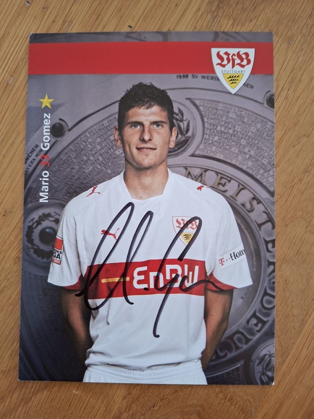 Autografi: Mario Gomez Autogrammkarte Vfb Stuttgart – Usato da Thun venduto da wuschu
